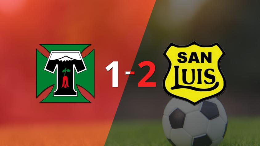 Ajustada victoria por 2 a 1 de San Luis