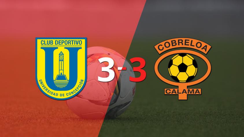Cobreloa fue al Municipal Ester Roa Rebolledo y sacó un emocionante empate contra U. Concepción