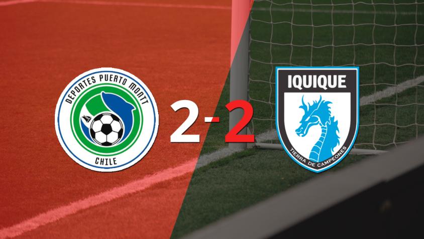 Vibrante 2-2 entre D. Puerto Montt y Deportes Iquique