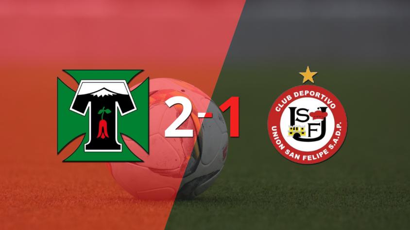 Deportes Temuco consiguió una victoria en casa por 2 a 1 ante U. San Felipe