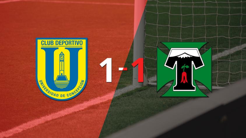 U. Concepción y Deportes Temuco se repartieron los puntos en un 1 a 1