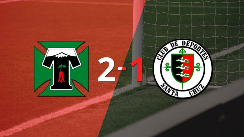 Victoria de Deportes Temuco sobre Dep. Santa Cruz por 2-1