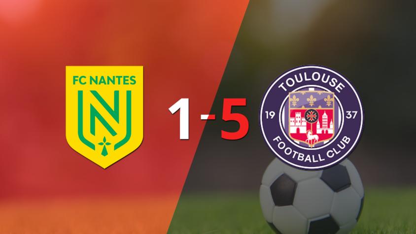 Toulouse es campeón al vencer 5-1 a Nantes