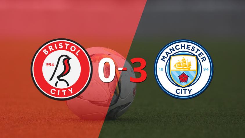 Manchester City pasó a Cuartos de Final con una victoria ante Bristol City