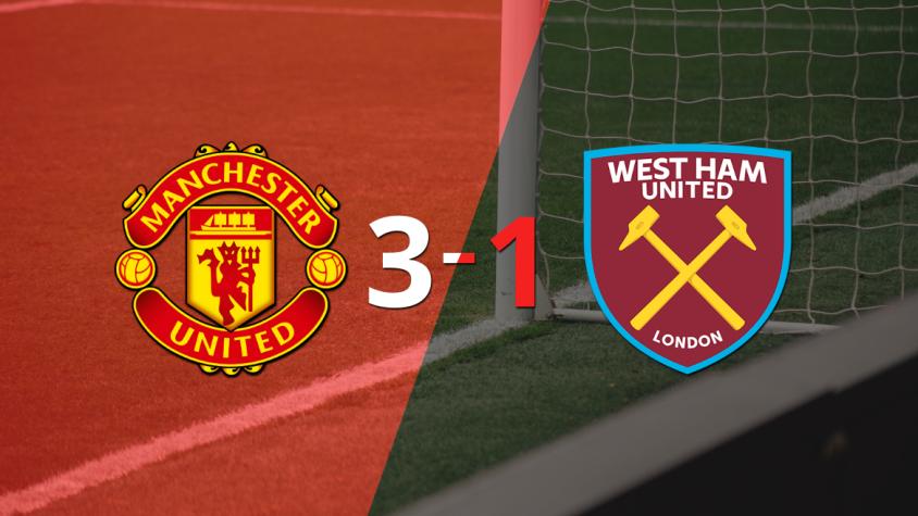 Manchester United venció 3-1 a West Ham United y clasificó a Cuartos de Final