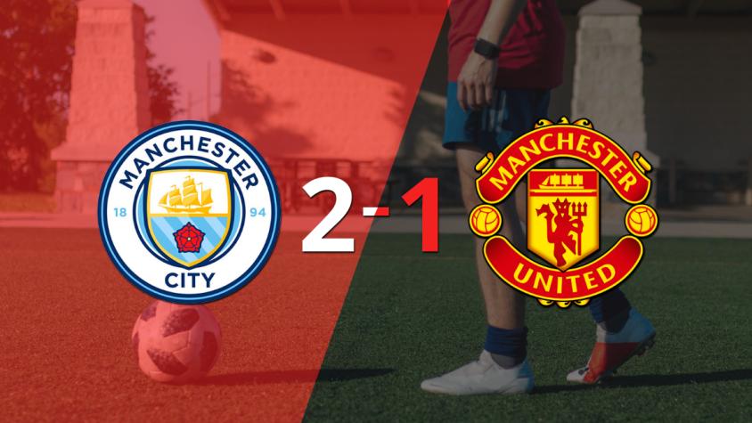 Manchester City gritó campeón al derrotar 2-1 a Manchester United