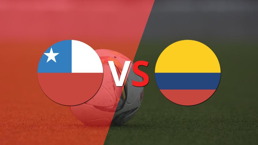 Empate a 0 en el comienzo del segundo tiempo entre Chile y Colombia