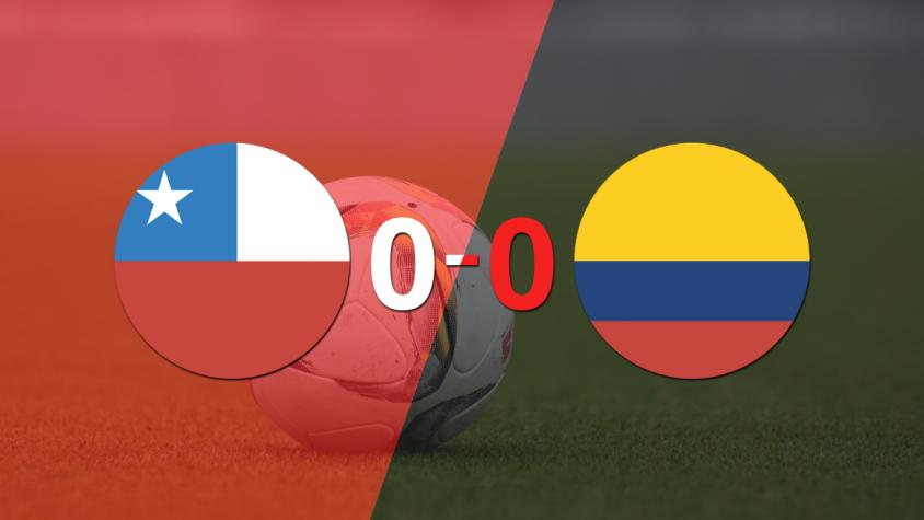 Cero a cero terminó el partido entre Chile y Colombia
