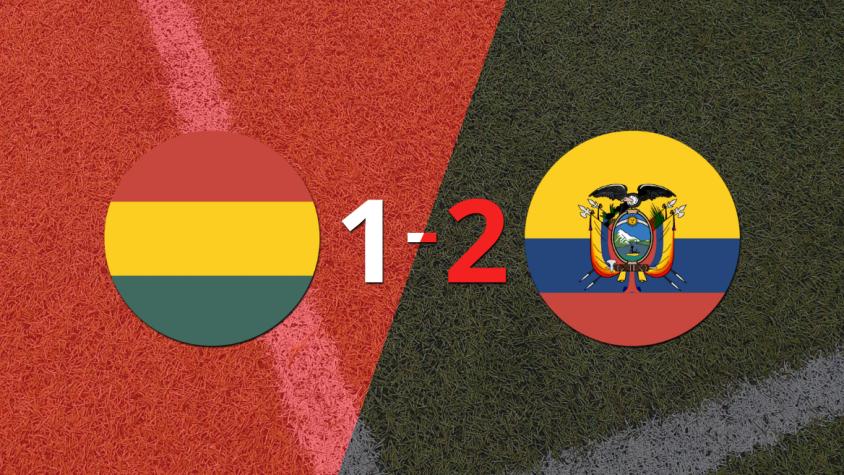 Ecuador sacó el triunfo 2-1 en su visita a Bolivia
