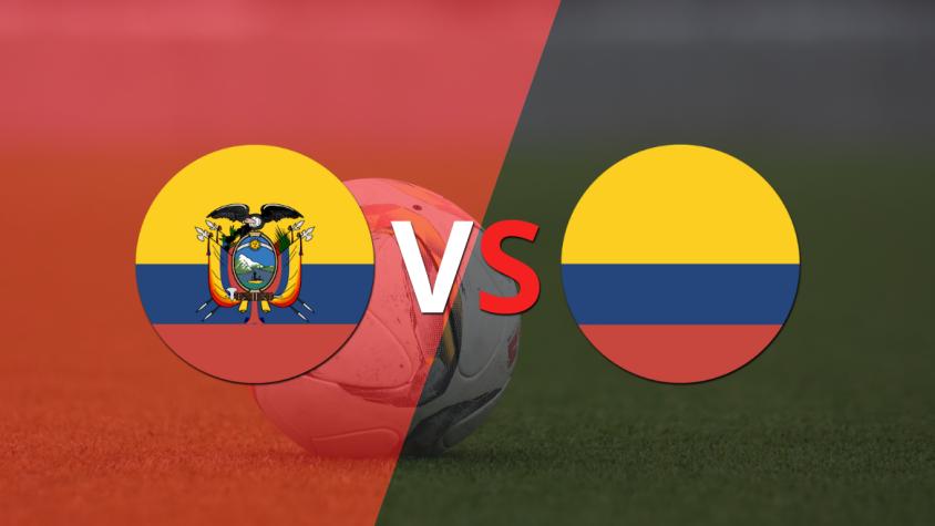 Empate a 0 en el comienzo del segundo tiempo entre Ecuador y Colombia