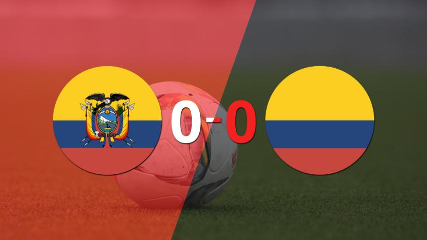Cero a cero terminó el partido entre Ecuador y Colombia