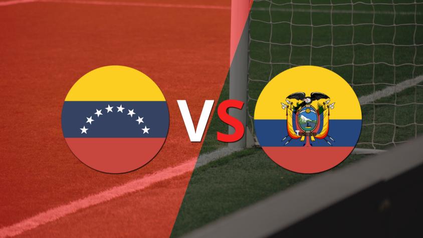 Se juega el segundo tiempo del empate en 0 entre Venezuela y Ecuador