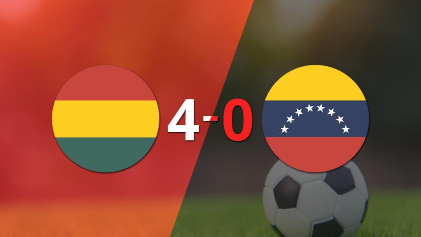 Goleada de Bolivia 4 a 0 sobre Venezuela