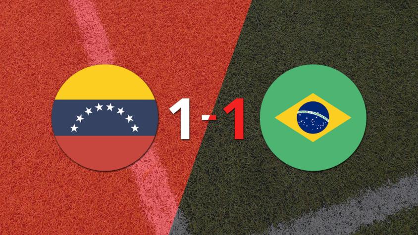 Venezuela no pudo en casa ante Brasil y empataron 1-1