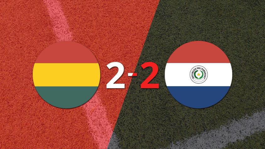 Con un gol agónico, Julio Enciso sentenció el empate entre Paraguay y Bolivia