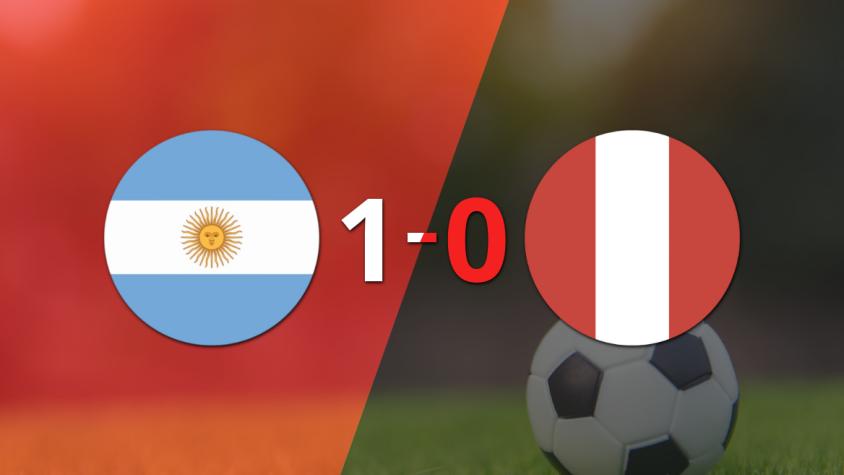 Argentina derrotó 1-0 a Perú con un gol de Lautaro Martínez