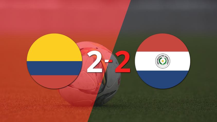 Colombia y Paraguay igualaron por 2 en un vibrante partido