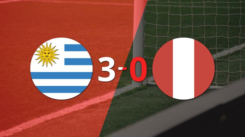 Tranquila victoria de Uruguay por 3 a 0 frente a Perú