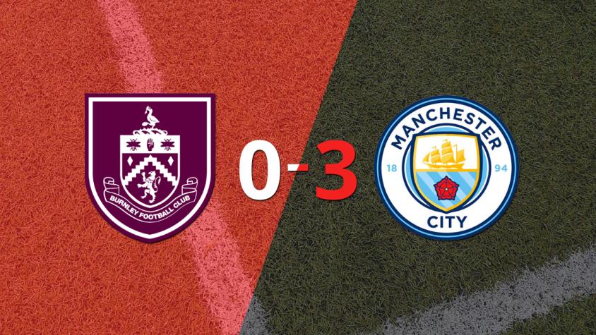 Manchester City le pasó por encima a Burnley con doblete de Erling Haaland