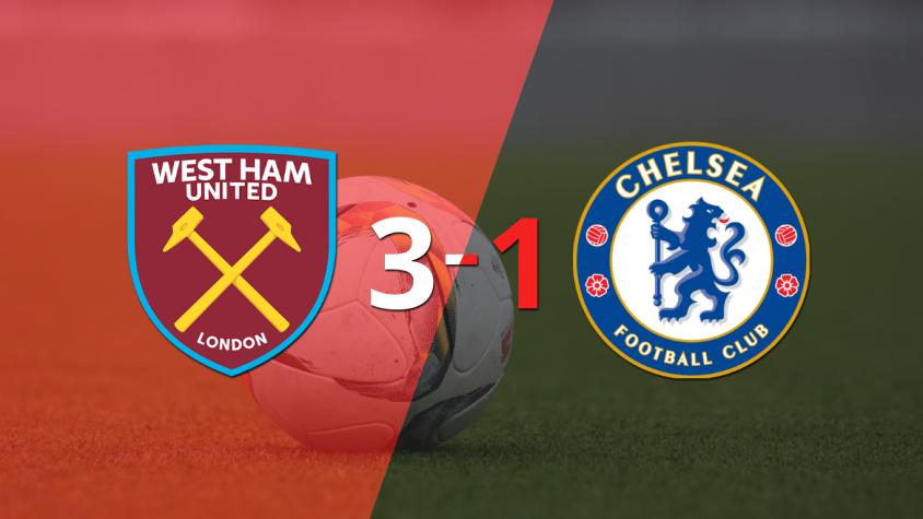 Sin muchas complicaciones, West Ham United goleó 3-1 a Chelsea
