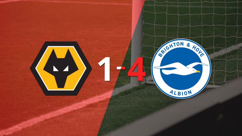 Wolverhampton cayó ante Brighton and Hove con dos goles de Solly March