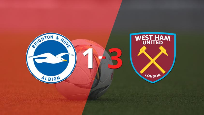 West Ham United se impuso 3 a 1 en su visita a Brighton and Hove