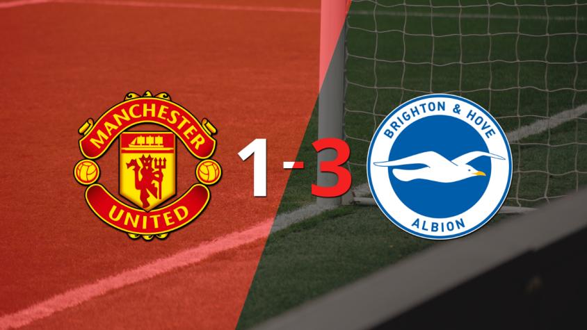 Brighton and Hove gana 3 a 1 en su visita a Manchester United