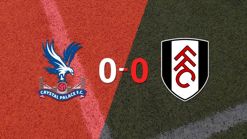 Crystal Palace y Fulham no se sacaron ventaja y terminaron sin goles