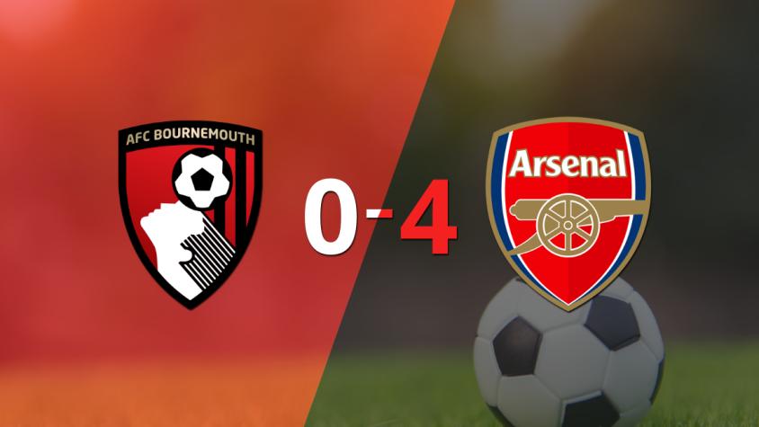 De visitante, Arsenal goleó a Bournemouth contundentemente 4 a 0