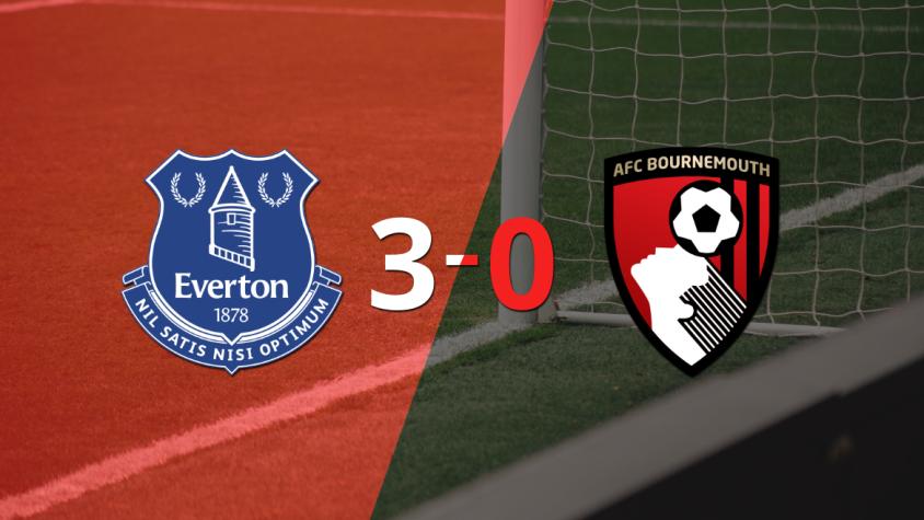Everton sentenció con goleada 3-0 a Bournemouth
