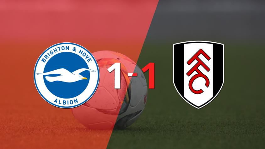 Reparto de puntos en el empate a uno entre Brighton and Hove y Fulham