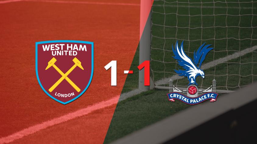 West Ham United logró sacar el empate de local frente a Crystal Palace