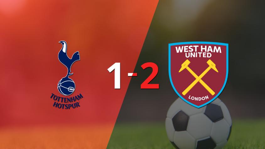 Tottenham cayó 2-1 en casa frente a West Ham United