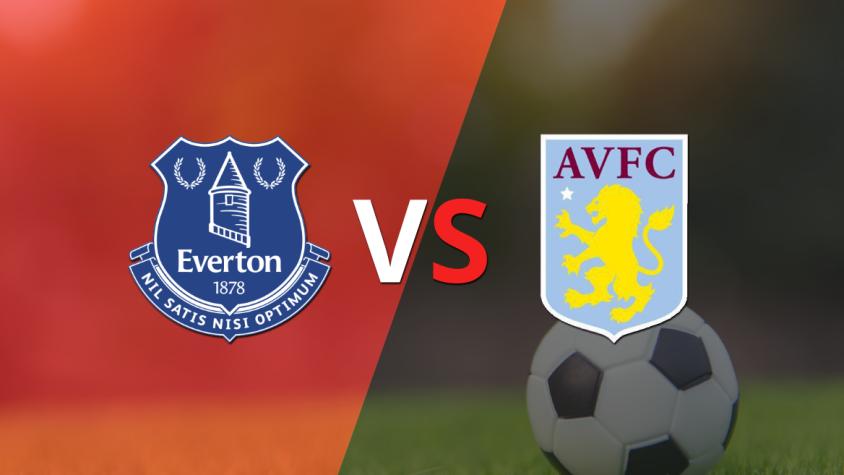 Con un empate en 0, empieza el segundo tiempo entre Everton y Aston Villa