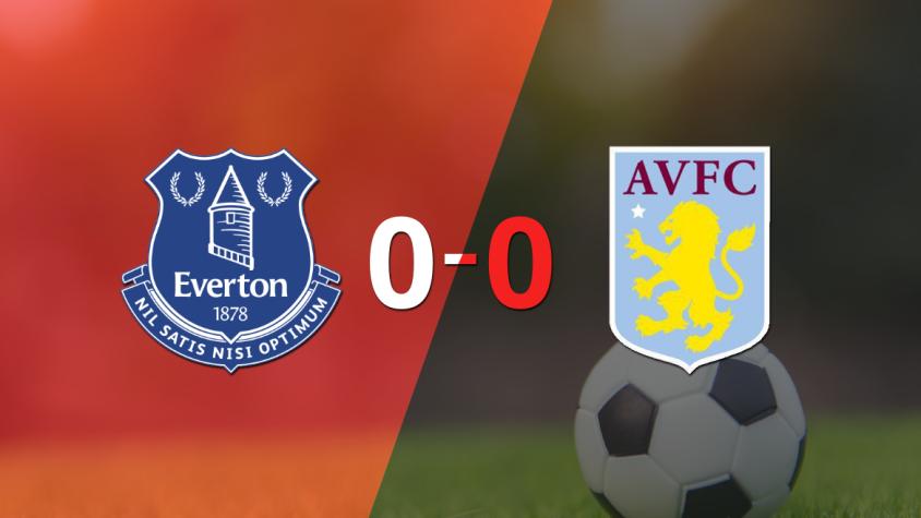 No hubo goles en el empate entre Everton y Aston Villa