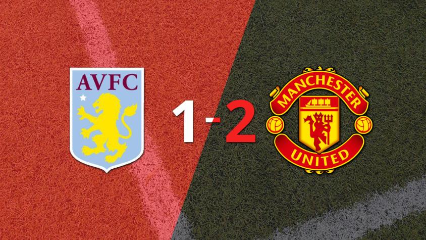 Manchester United sacó el triunfo 2-1 en su visita a Aston Villa