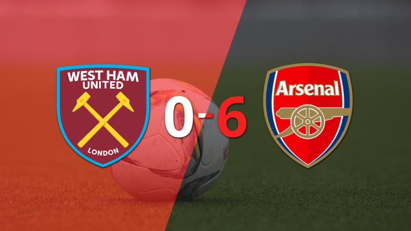 Goleada de Arsenal a West Ham United con doblete de Bukayo Saka incluído 