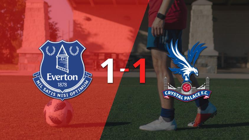 Everton y Crystal Palace se reparten los puntos y empatan 1-1