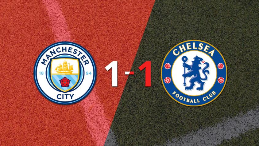 Manchester City y Chelsea empataron 1 a 1