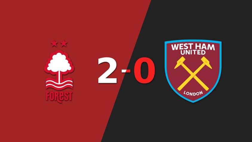 Sólido triunfo de Nottingham Forest por 2-0 frente a West Ham United