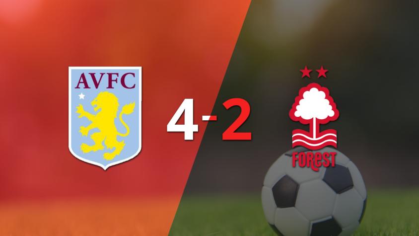 Con doblete de Douglas Luiz, Aston Villa derrotó a Nottingham Forest