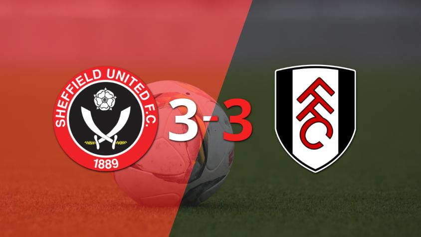 Los dos goles de Ben Brereton Díaz no evitaron el empate entre Sheffield United y Fulham