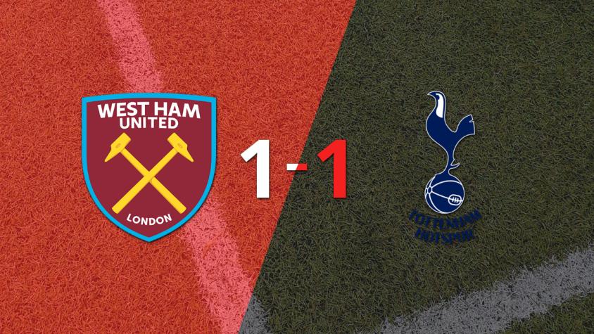 West Ham United y Tottenham empataron 1 a 1