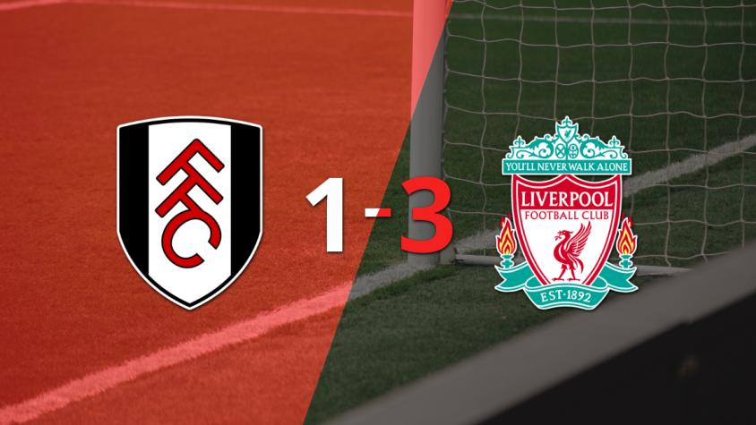 La destacada actuación de Liverpool quedó reflejada en su victoria por 3 a 1 sobre Fulham