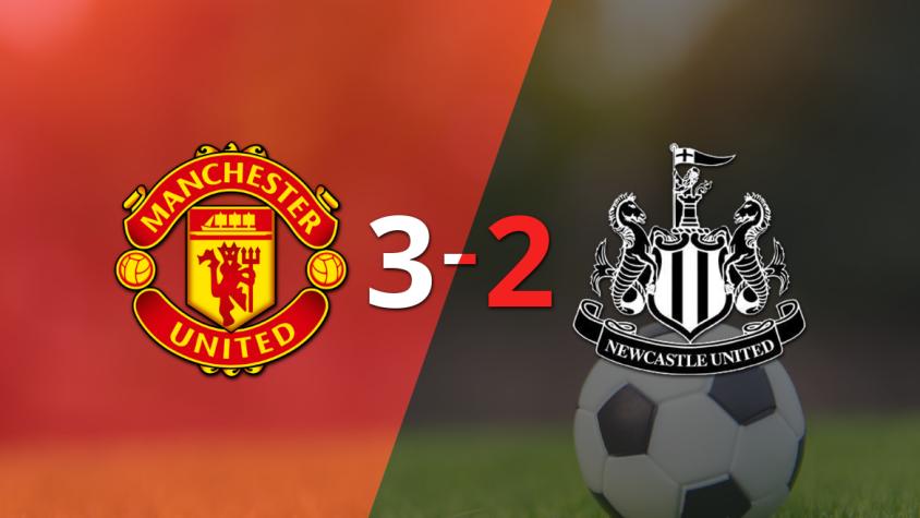 Partido de muchos goles y triunfo de Manchester United sobre Newcastle United