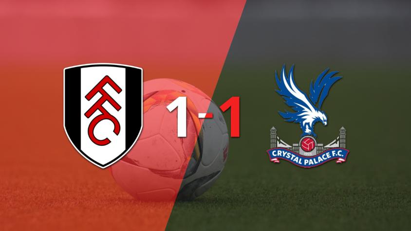 Reparto de puntos en el empate a uno entre Fulham y Crystal Palace