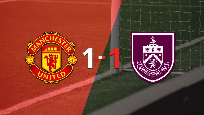 Manchester United y Burnley se repartieron los puntos en un 1 a 1