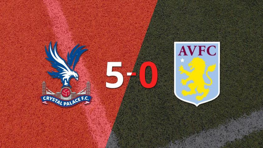 Crystal Palace aplastó a Aston Villa con hat-trick de Jean-Philippe Mateta