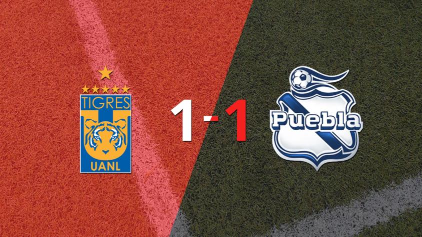 Tigres y Puebla empataron 1 a 1