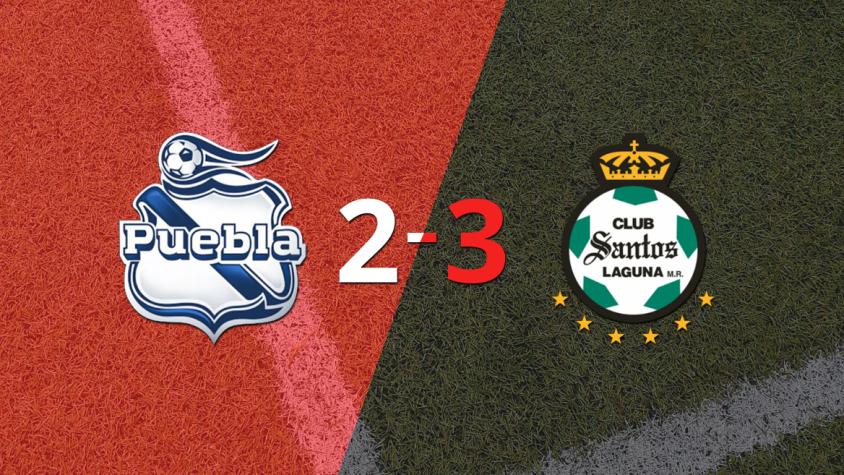 Santos Laguna superó a Puebla con dos tantos de Harold Preciado